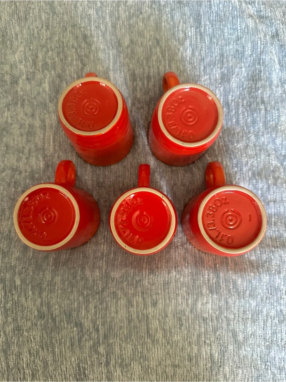 Le Creuset Flame Orange Stoneware Espresso Cup Set - 5 Pieces